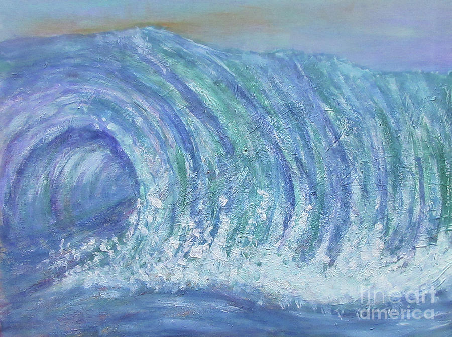 Rolling Wave Painting by Bradley Boug