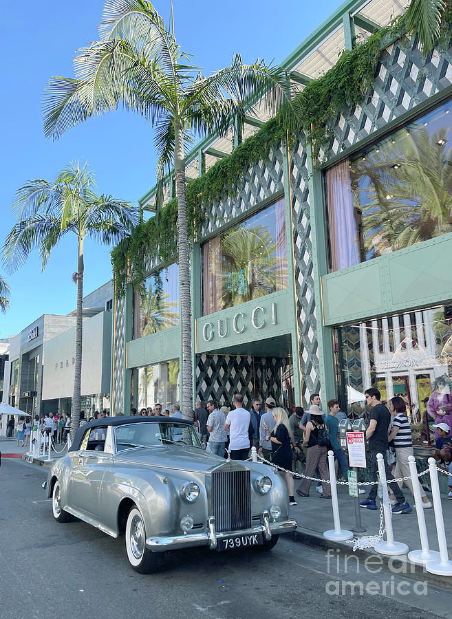 Rolls Royce Outside Gucci Store Photograph by Nina Prommer