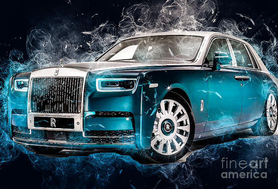 Rolls-Royce Phantom Iridescent Opulence 2021 Drawing By Marietta Beatty ...