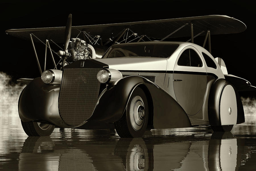 Rolls Royce Phantom Jonkheere From 1935 a Legendary Car Digital Art by Jan Keteleer
