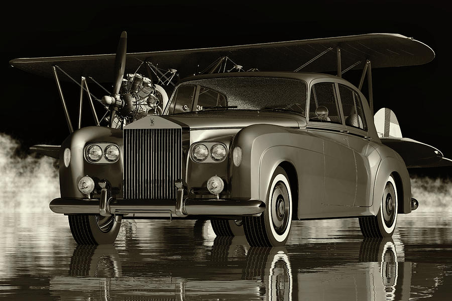 Rolls Royce Silver Cloud III  A  Classic Digital Art by Jan Keteleer