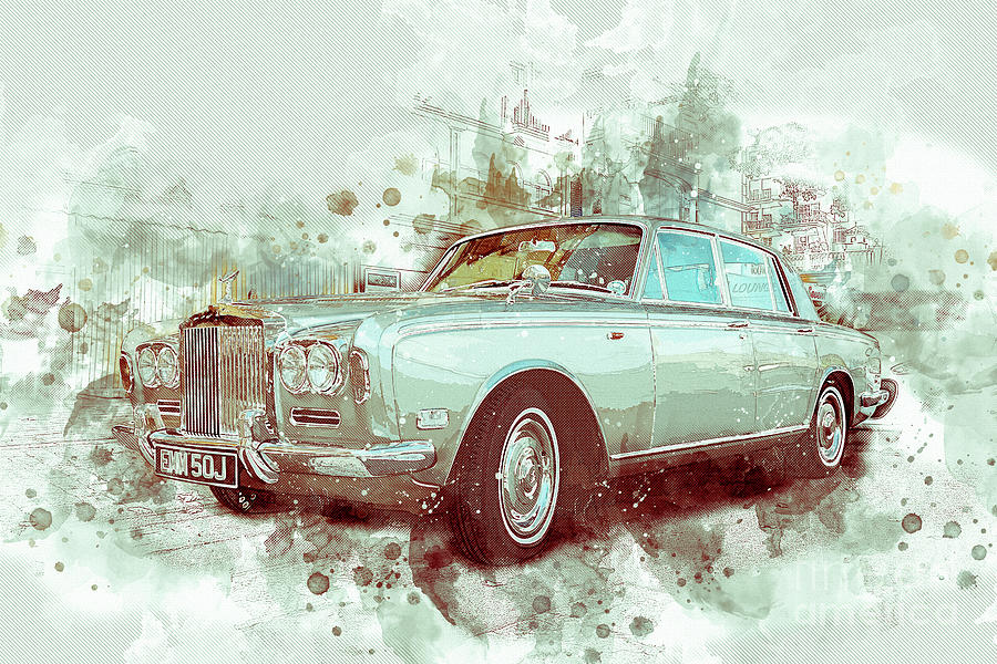 Rolls-Royce Silver Shadow, classic car Photograph by Perry Van Munster