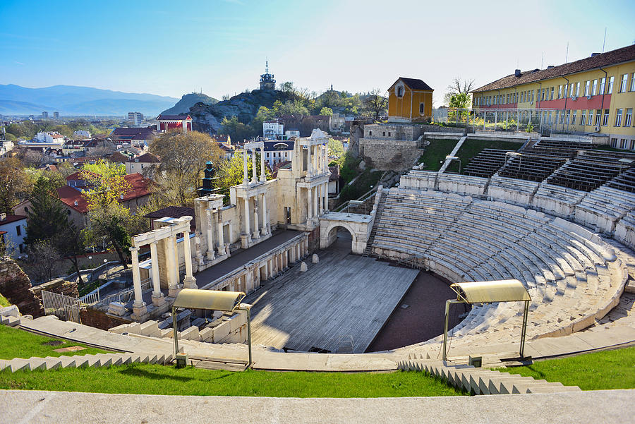 Roman Amphitheater of Plovdiv Photograph by Maya Karkalicheva