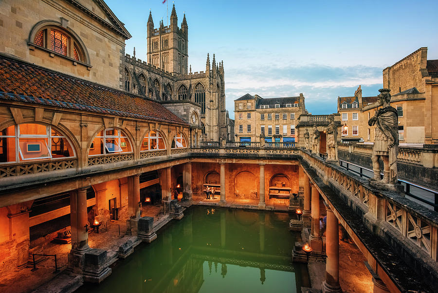 Roman bathes in Bath city, England Photograph by Boris Stroujko - Fine ...