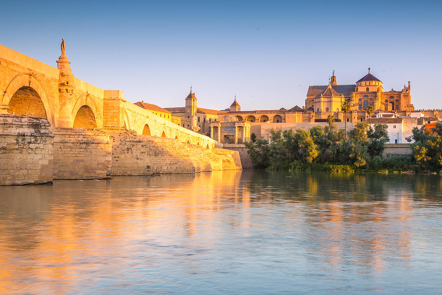 Roman bridge and mosque of Cordoba, Spain Photograph by Matteo Colombo