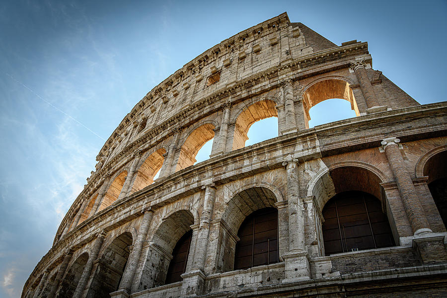 Roman Colosseum at sunrise Photograph by Laurie Irwin - Fine Art America