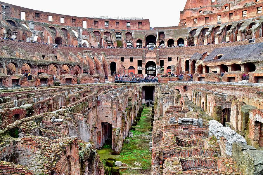 Roman Colosseum Interior View Photograph