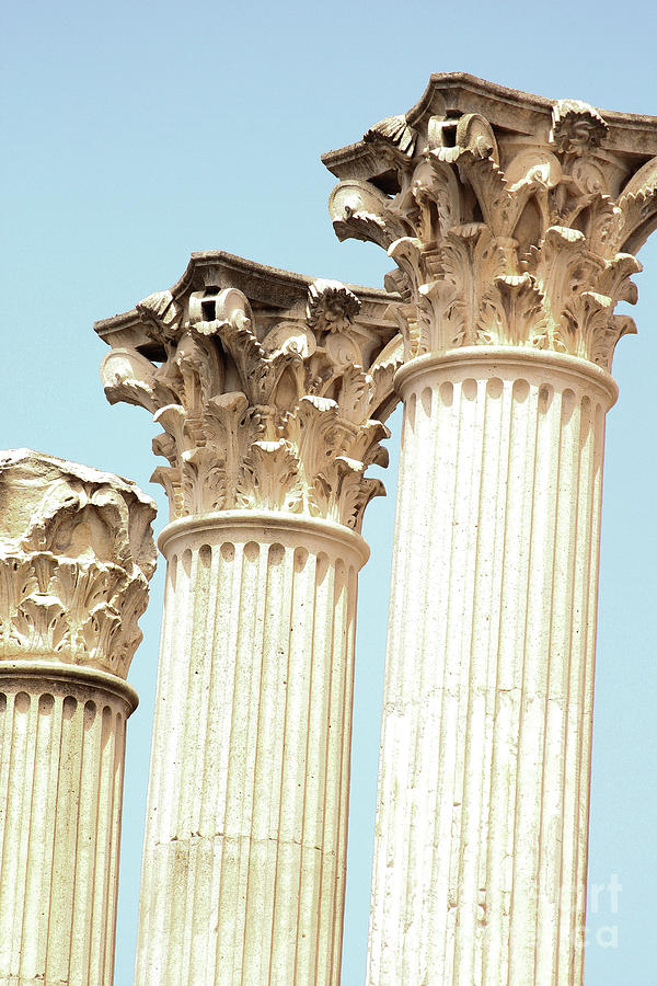 Roman Columns Cordoba Vertical Photograph by Eddie Barron