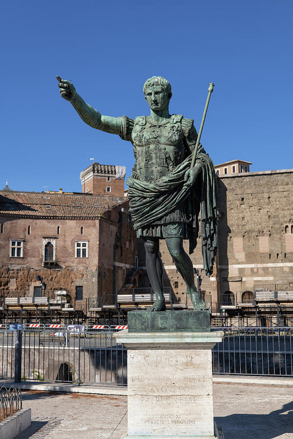 Roman Emperor Caesar Augustus Statue In Rome Photograph by Artur ...
