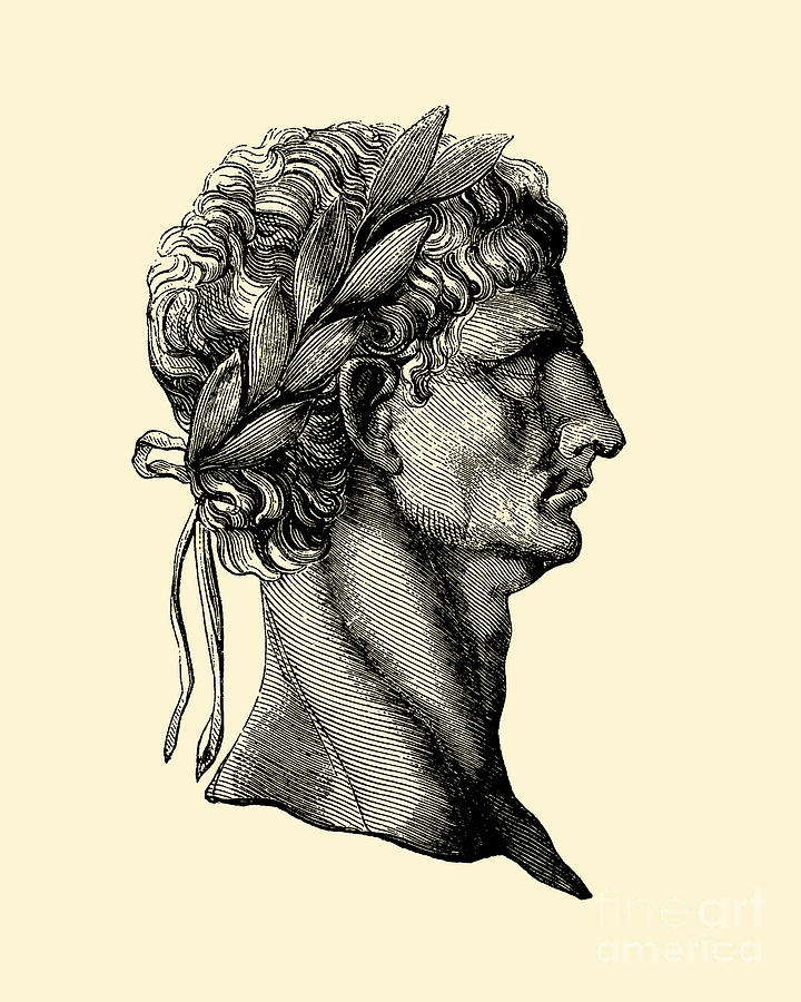 Greek Digital Art - roman emperor Claudius by Madame Memento