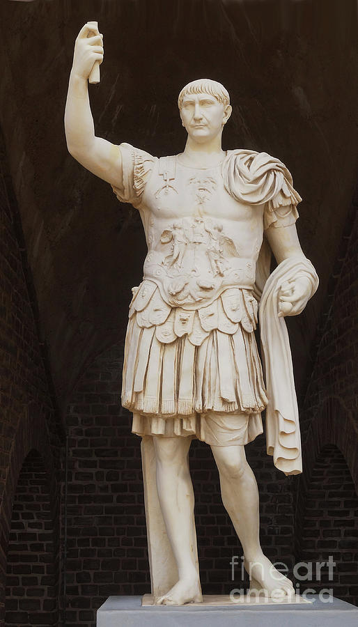 Roman emperor Marcus Ulpius Traian 2 Photograph by Rudi Prott