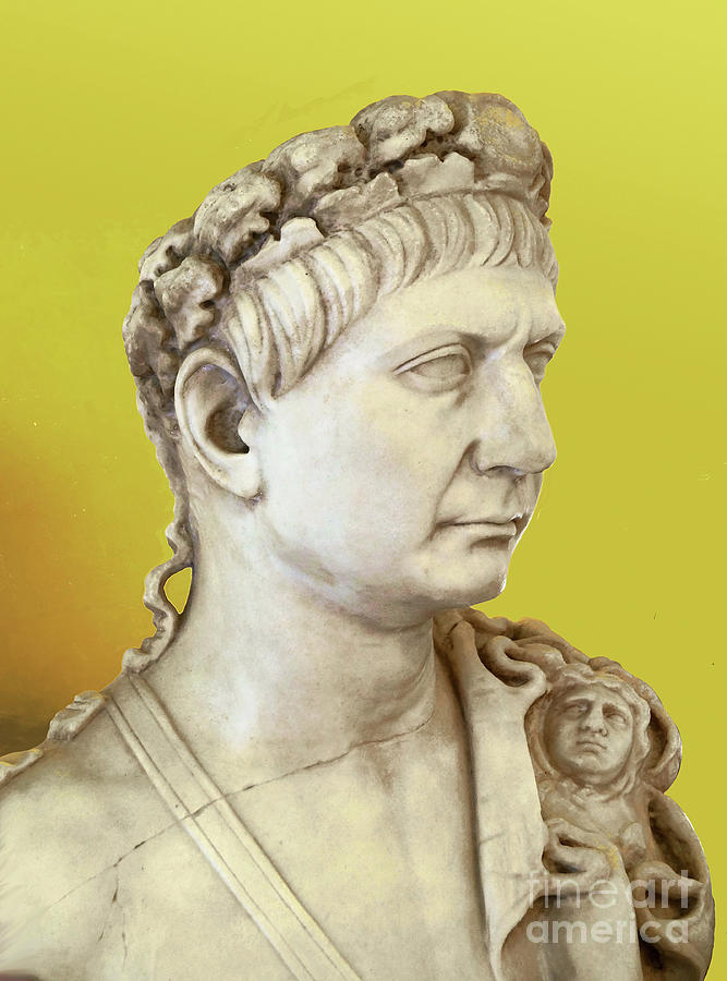 Roman emperor Marcus Ulpius Traianus 1 Photograph by Rudi Prott
