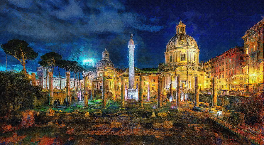 Roman Forum Digital Art by Jerzy Czyz