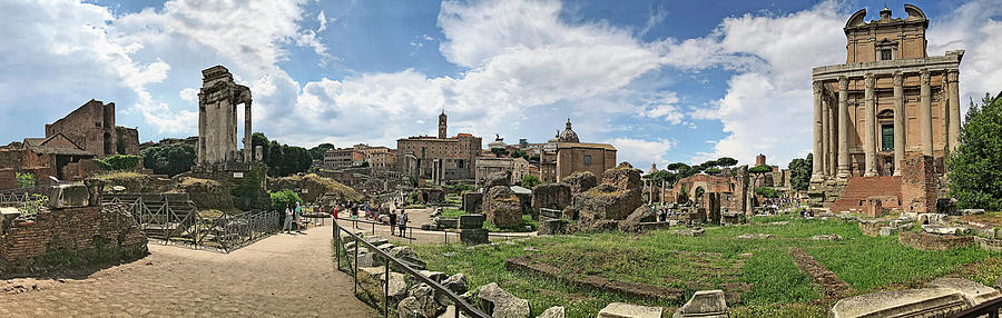 Roman Forum Panorama Photograph by Jill Love