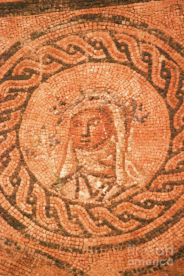 Roman Mosaic Tile Design Cordoba Vertical  Photograph by Eddie Barron