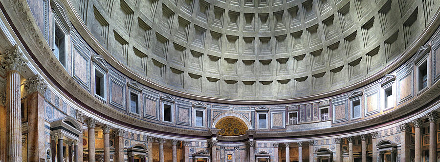 Roman Pantheon Interior Photograph by Dave Mills