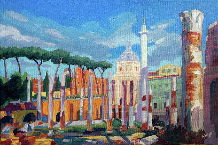 Roman Ruins Painting by Ben Morales-Correa - Fine Art America