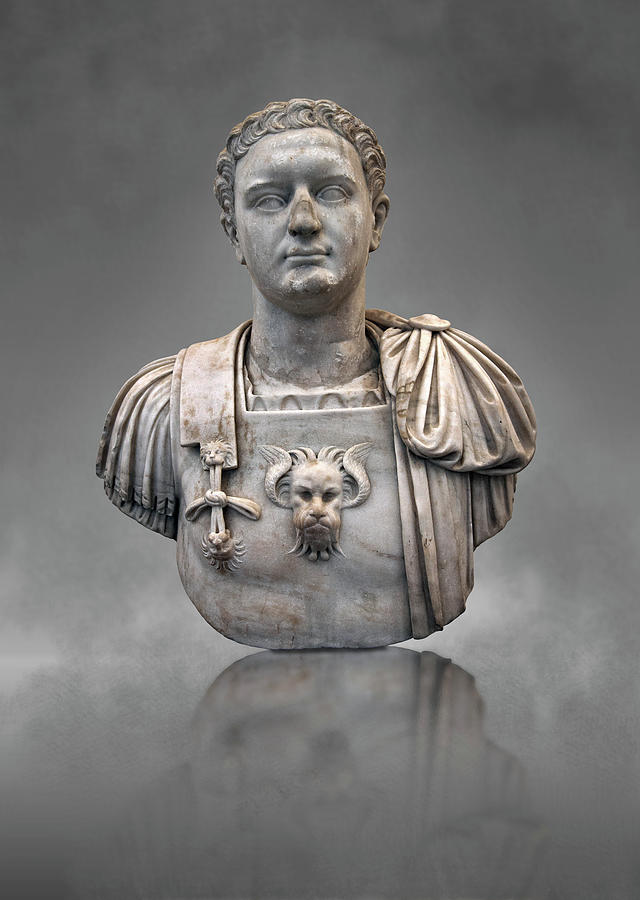 Roman Statue of Emperor Domitian - Naples Museum of Archaeology, Italy Photograph by Paul E Williams