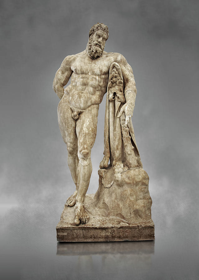 Roman Statue of Hercules - Naples Museum of Archaeology Photograph by Paul E Williams