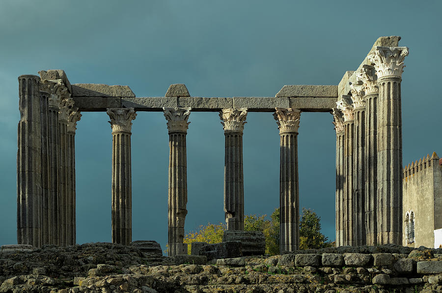 Roman Temple of Evora Photograph by Angelo DeVal