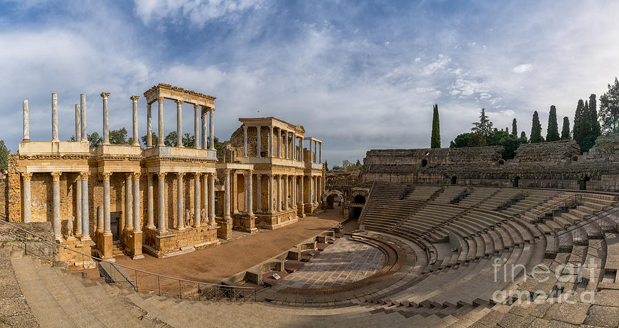 Merida Photograph - Roman Theater by Nando Lardi