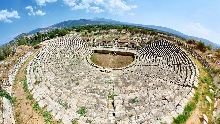 Roman Theater of Aphrodisias in Turkey Digital Art by Benny Marty