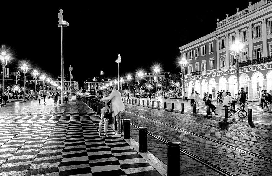 Romance in France, A Night in Nice Photograph by Marcy Wielfaert