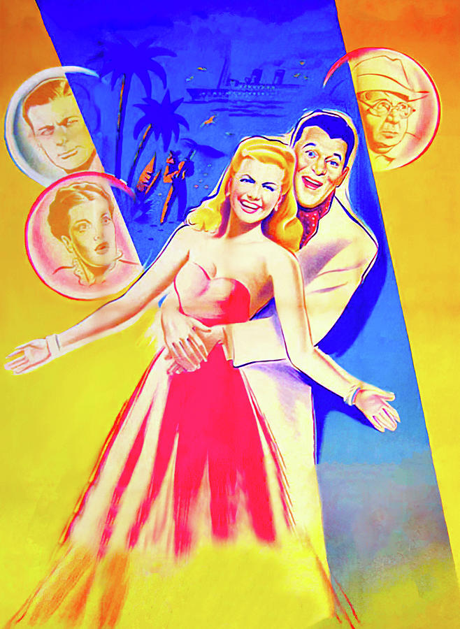 Romance on the High Seas, 1948, movie poster painting by Boris Grinsson Painting by Movie World Posters