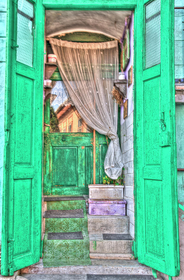  Romanian Doorway in HDR Photograph by Matthew Bamberg