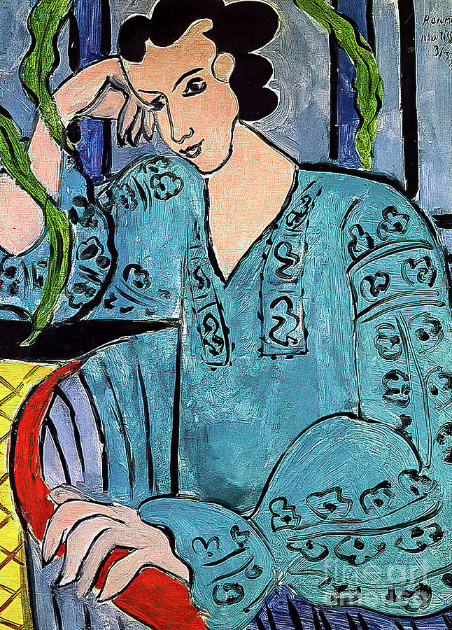Romanian Green Blouse by Henri Matisse 1939 Painting by Henri Matisse