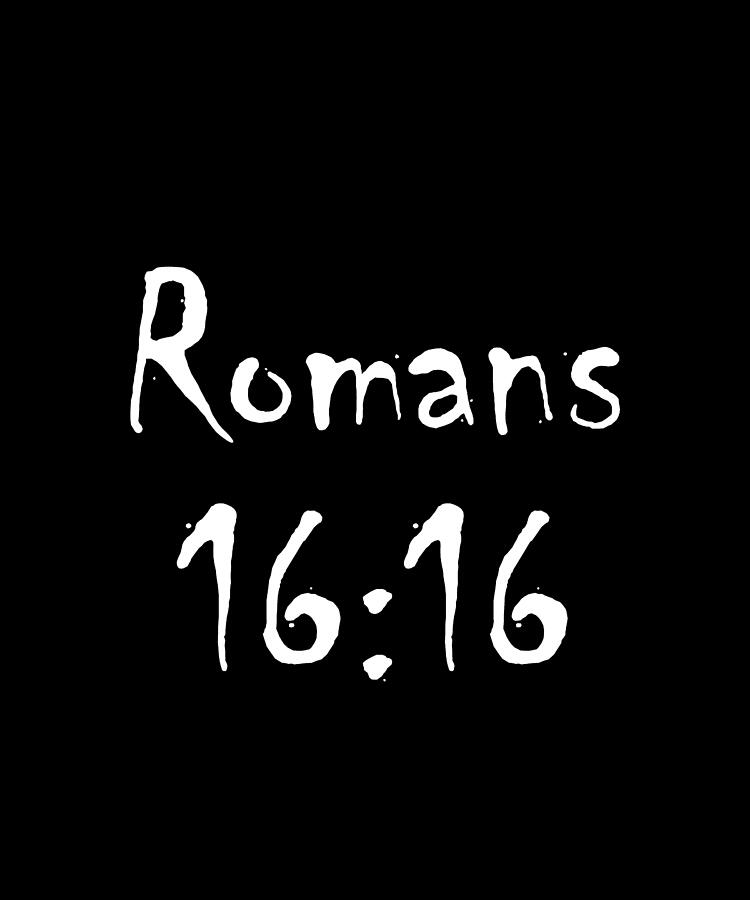 Romans 16 16 Bible Verse Title Digital Art by Vidddie Publyshd