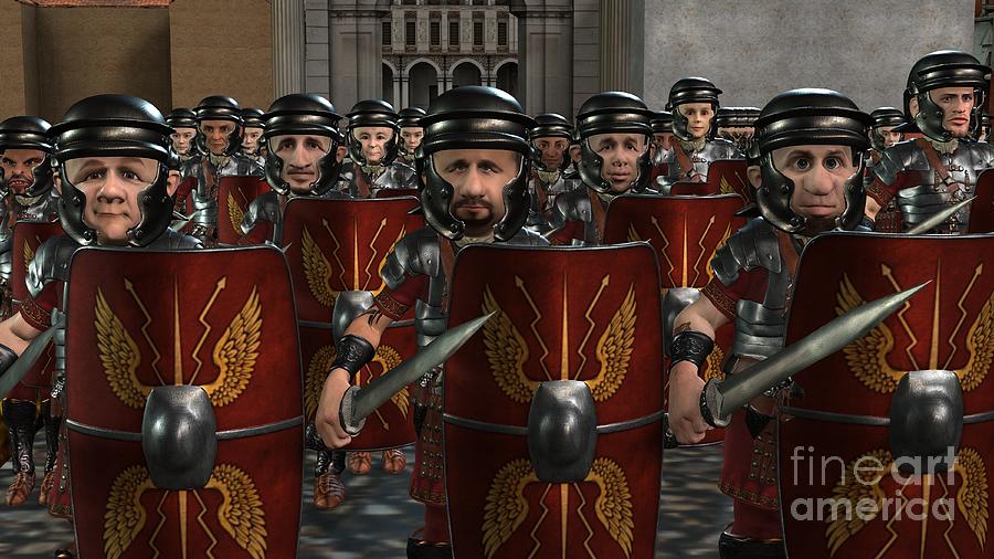 Romans Marching Off To War Digital Art by Robert Crepeau - Pixels