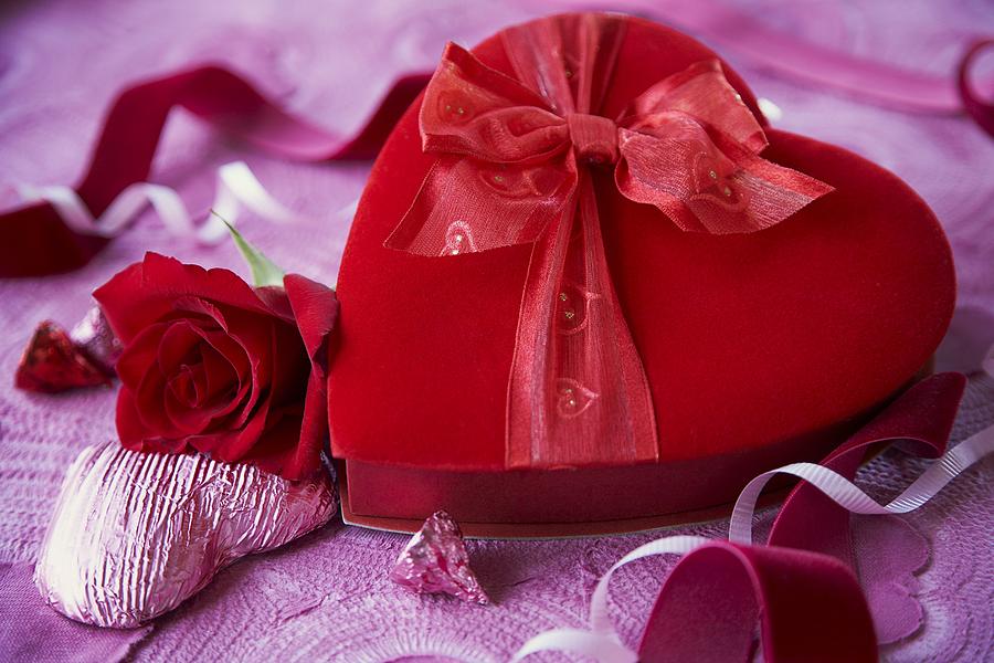 Romantic Box of Valentines Day Chocolates Photograph by Tammy Hanratty