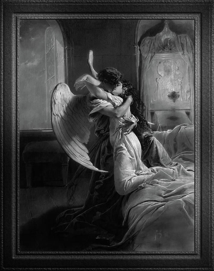 Romantic Encounter by Mihaly von Zichy Painting by Rolando Burbon