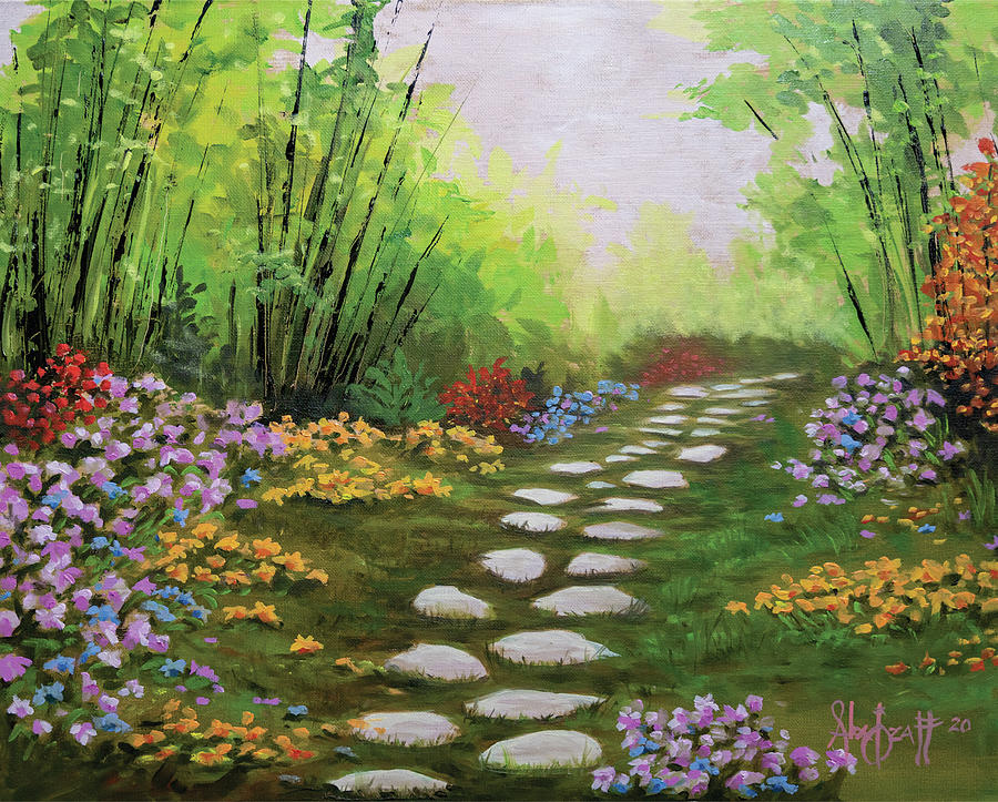 Romantic Path Painting by Alex Izatt