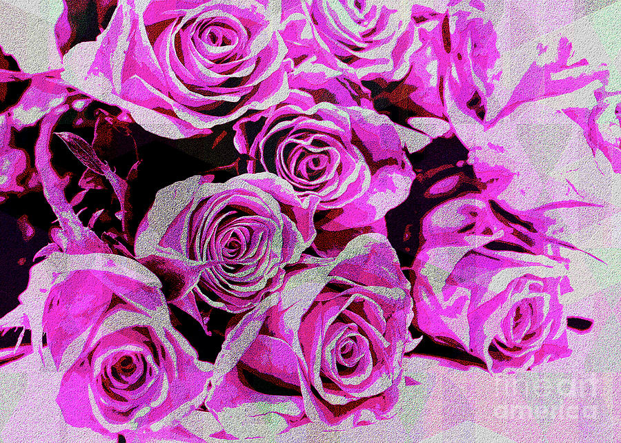 Romantic Roses Digital Art by Mimulux Patricia No
