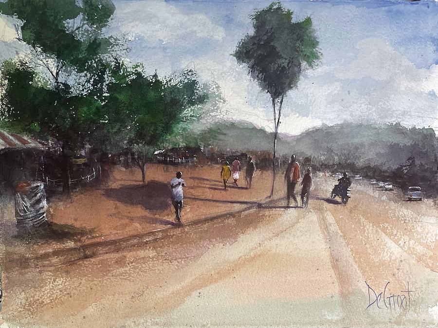 Rombo, Tanzania Painting by Gregory DeGroat