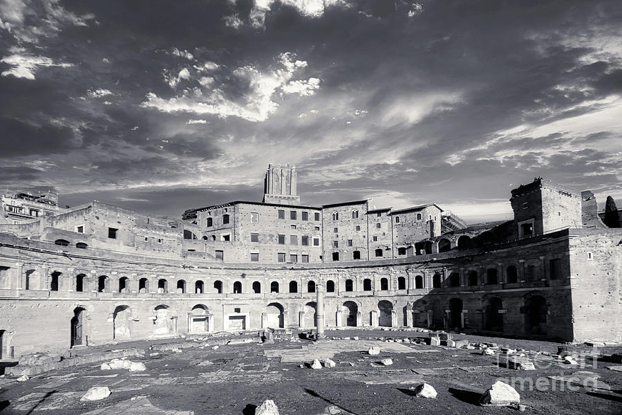 Rome BW - Ancient Market Photograph by Stefano Senise