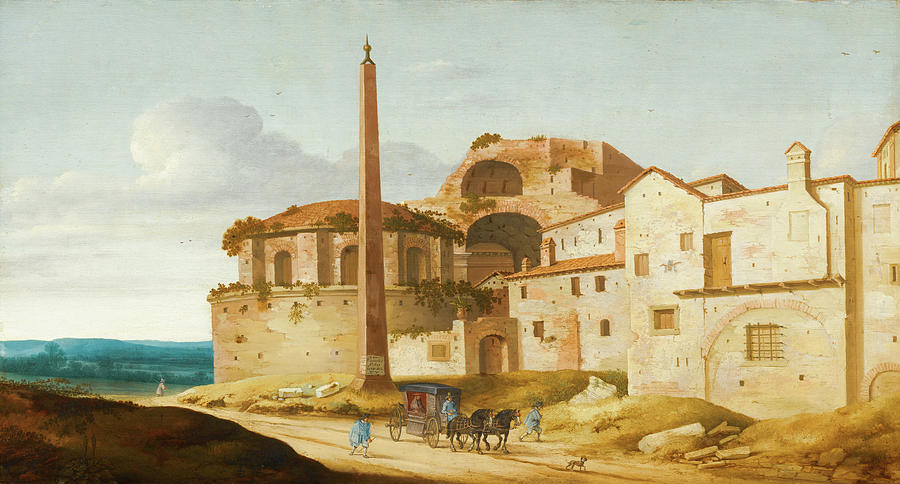 Rome, church of Santa Maria della Febbre, 1629 Painting by AM FineArtPrints