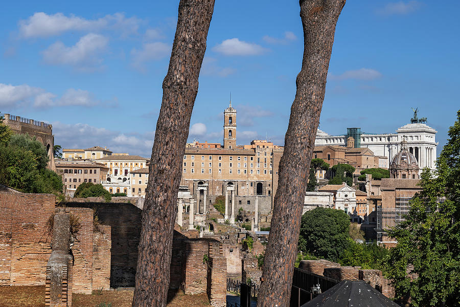 Rome Cityscape With Forum Romanum Photograph by Artur Bogacki - Fine ...