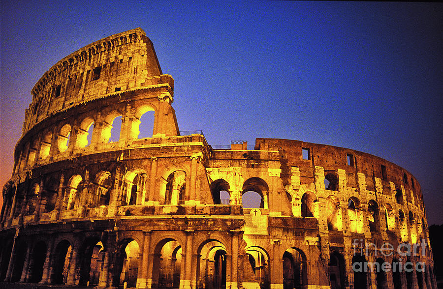 Architecture Photograph - Rome - Italy - Colosseum #255 by Exors