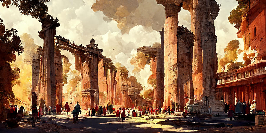 Rome of the past Digital Art by Matteo Guarnieri | Fine Art America