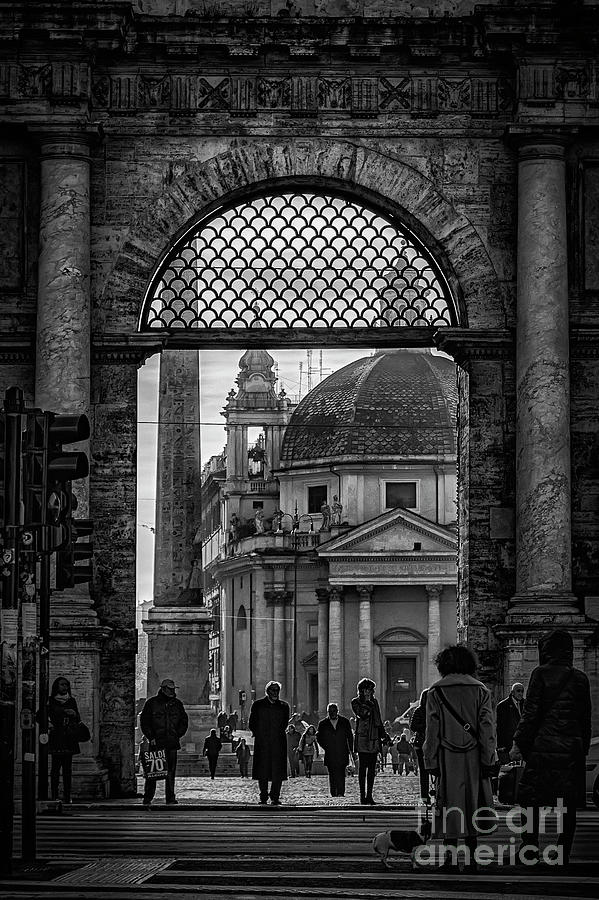 Rome Piazza Del Popolo Gate Photograph by Antony McAulay