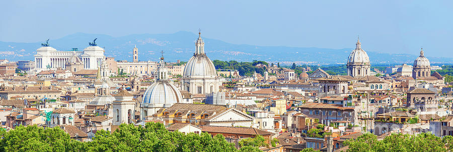 Rome skyline panorama Photograph by Neale And Judith Clark