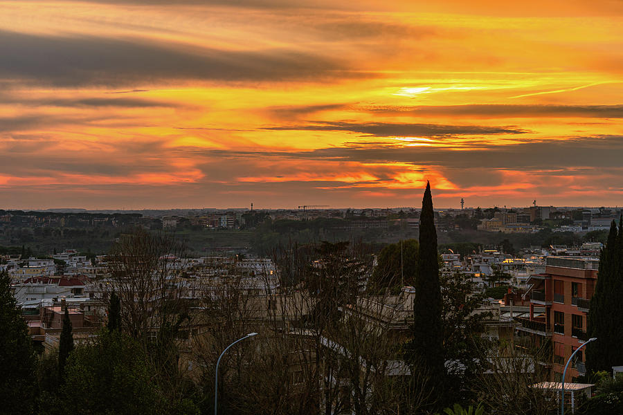 Rome Sunset Photograph by Steven Richman