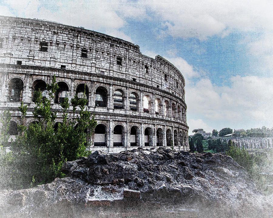 Rome-The Colosseum Photograph by Judy Wolinsky
