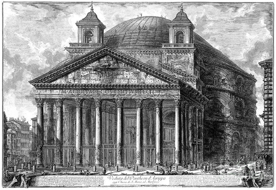 Rome - The Pantheon Photograph by Giovanni Battista Piranesi