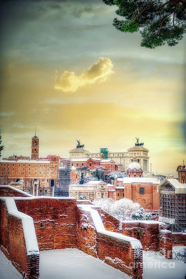 Rome Under Snow  Photograph by Stefano Senise