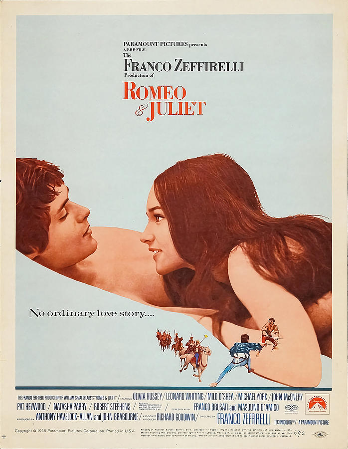 Romeo and Juliet 1968 Poster love Painting by Hughes Thompson Pixels