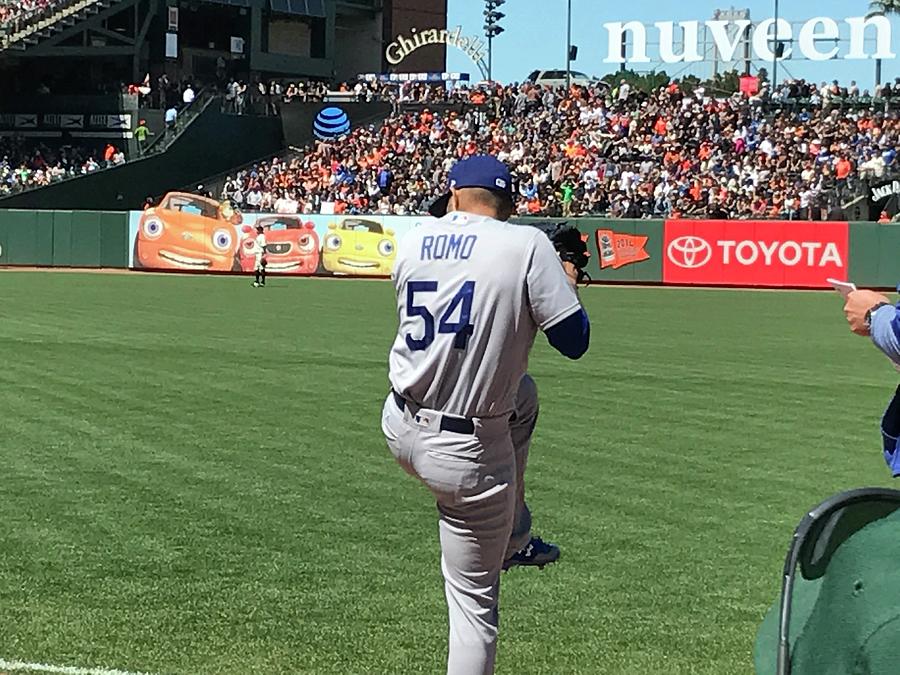 Romo as a Dodger Photograph by Dr Janine Williams